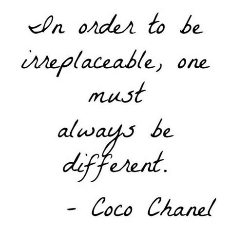 chanel quotes always be different|coco Chanel quotes for today.